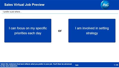 P&G Online Assessment Personality Questions : r/jobs .